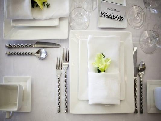 China, Flatware & Glassware Rentals (Photo: Holland Studios)