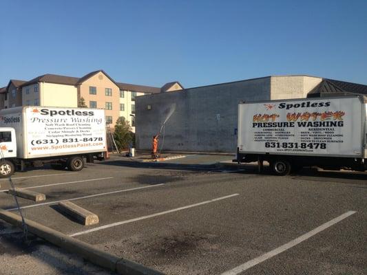 Spotless Pressure Washing Cleaning Pier 1 Shopping Center 
*No Job Is To Big*