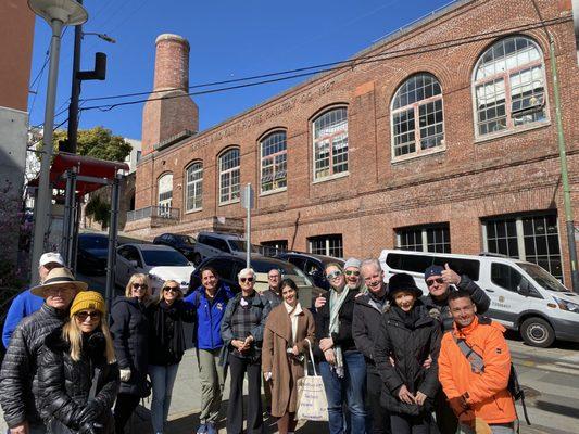 SF City Guides Cable Cars - Halfway to the Stars tour in front of Cable Car barn and museum. Not to be missed!