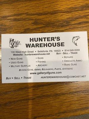 Hunters Warehouse