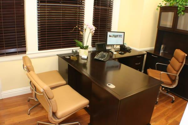 This is our Consult Room, where you will discuss with the doctor the reason for your visit.