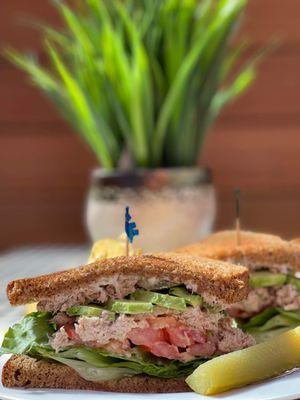 Refreshing tuna salad sandwich! Served on wheat bread and a side of chips!