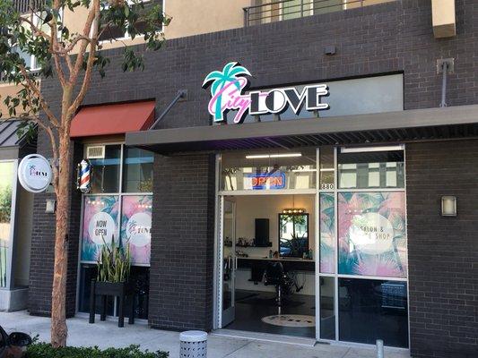 Storefront located on magnolia, facing the new courthouse