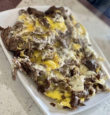 Beef shawarma with egg / branch