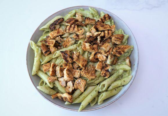 Chicken pesto penne - excellent