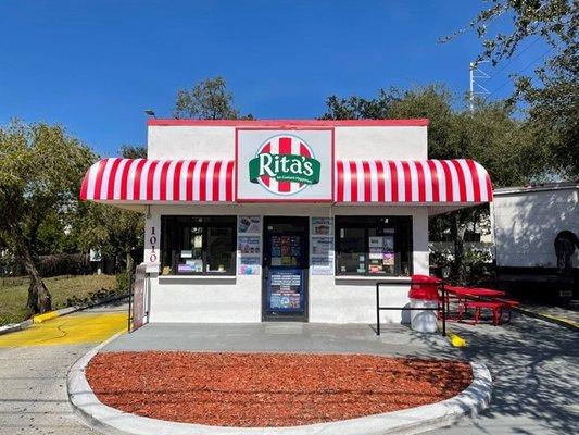 Rita's Italian Ice Sign and Awning