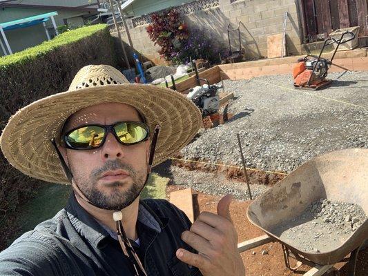 Miguel and the guys building a Home addition in Hawaii Kai.