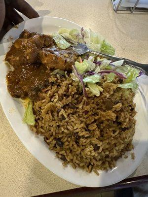 Oxtails and brown rice