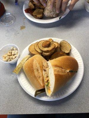 Chicken cheesesteak