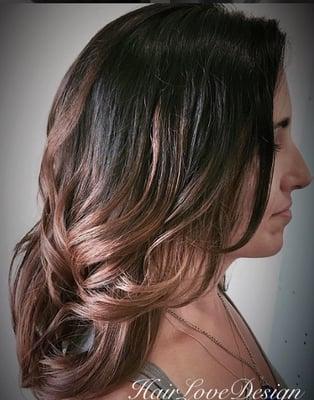 Balayage and long layers