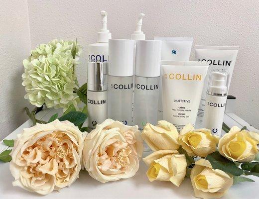 High-quality skincare products by GM Collin and Skin Ceuticals