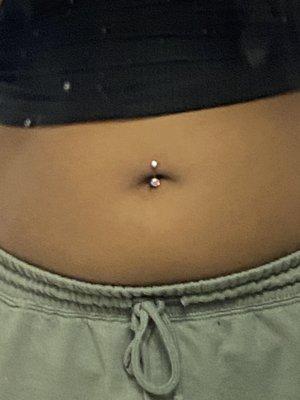 Navel piercing