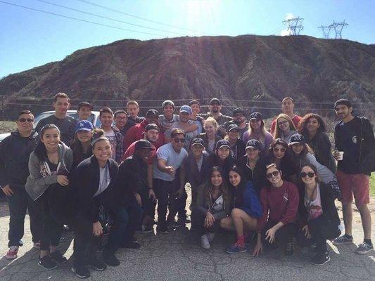 Cal State San Bernardino Students on Volunteer Day at the AnP Rescue Ranch in Devore, CA.