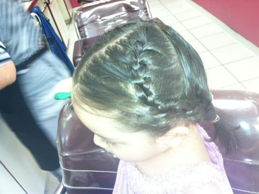 My daughter's first hair style at Final Touch!! -they're soo talented and