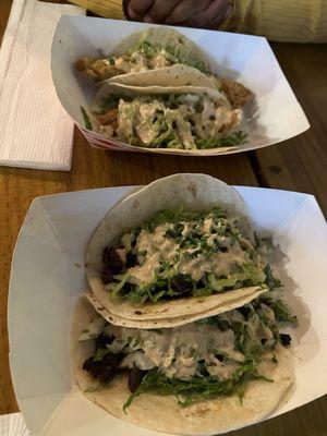 Fish Taco and steak tacos (was great finger food)