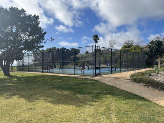 2 pickleball courts