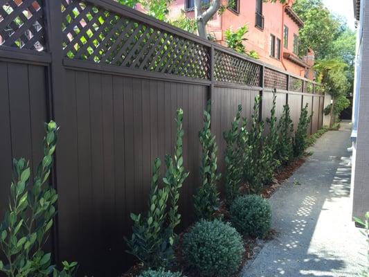 Wood Fence.