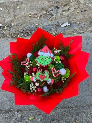 Grinch bouquet