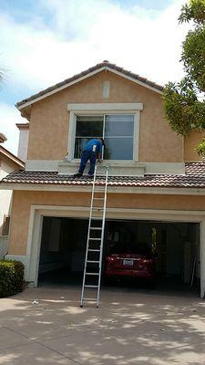 Window Cleaning. Preparing for the next tenants to move in to a spotless home.