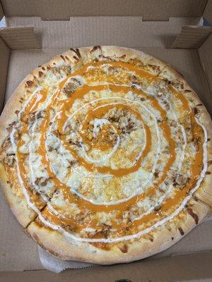 Buffalo chicken pizza