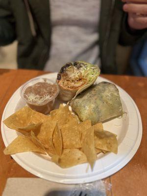 Signature Beer-Battered Fish burrito