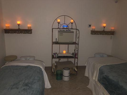 Couples massage room