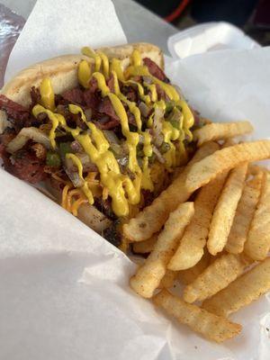 Loaded Pastrami Sandwich & Fries