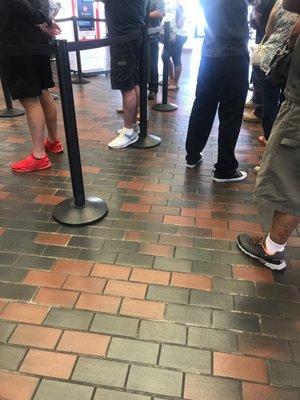 Sucks that there are so many ppl waiting in line and only 2 tellers are open... smh