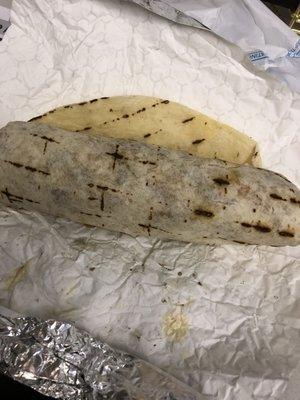 Gyro that looks more like a burrito.