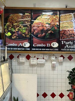 Combo plate prices