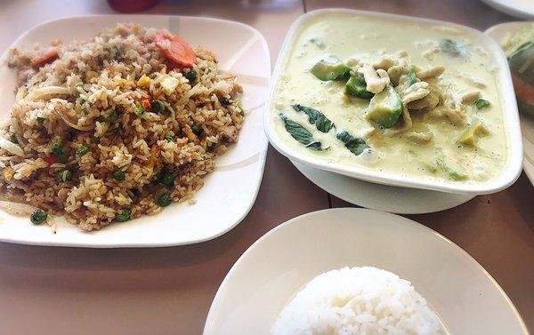 Mom's Fried Rice & Avocado Curry