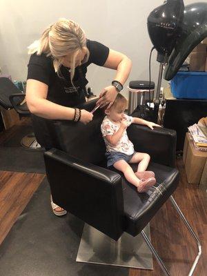 My baby's first haircut!