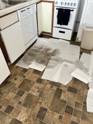 Flooded kitchen picture