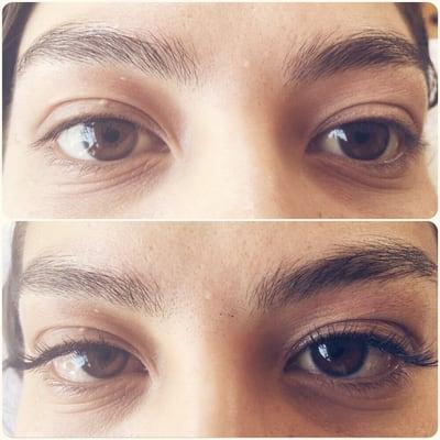 Before and After Natural Lash Ext.