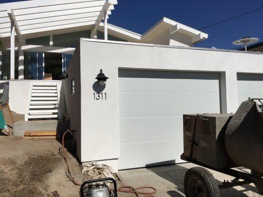 Two 8x8 White Smooth Steelback Doors in San Clemente,Ca