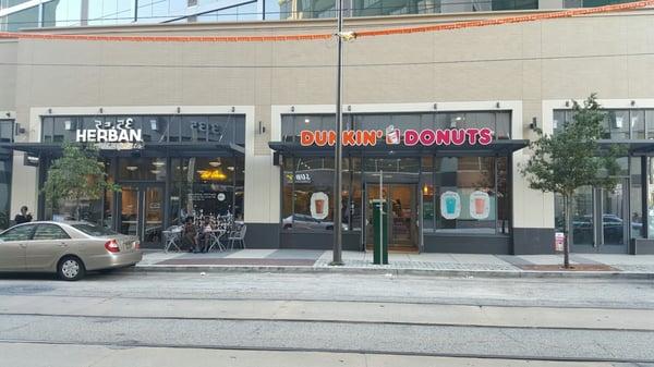 New dunkin donuts next to herban!!