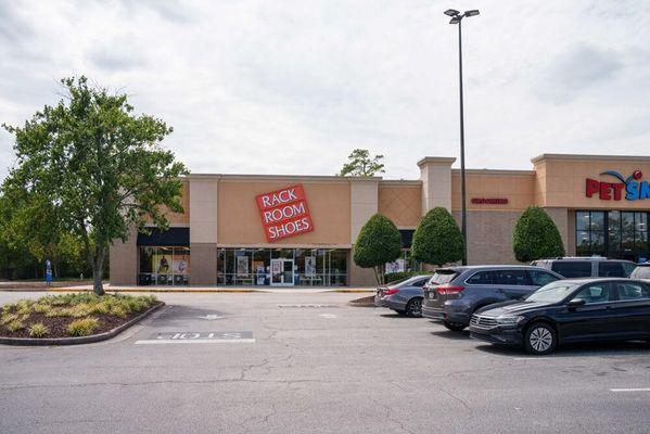 Parking Lot Entrance with Signage