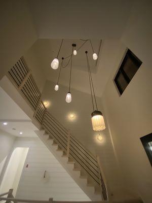 Foyer and staircase lighting