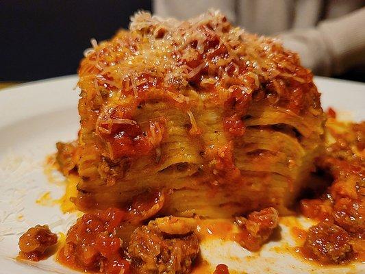 Mrs. Marini's lasagna bolognese