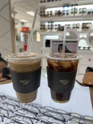 Iced Coffee and Black Iced Coffee - free drinks