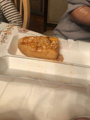 Chicken cheese steak with vodka sauce