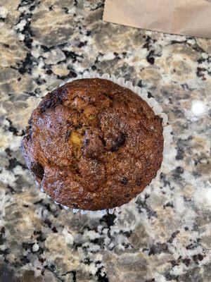 Banana chocolate muffin