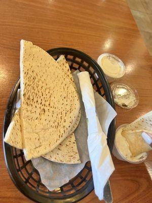 5/29/24: Pita bread w/ Garlic Sauce