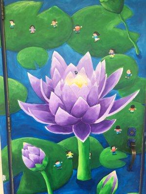 Lotus Preschool front door painted by Yurika