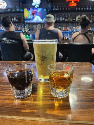 $5 jäger and $5 fireball shots