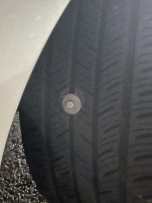 Nail in Tire