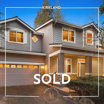 Happy seller clients in Kirkland! Sold 20 days faster than the average single-family in this zip code!