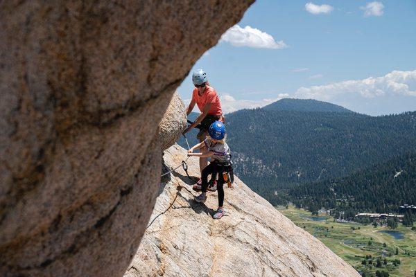 Our first Via Ferrata (Tahoe)