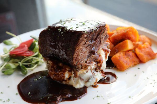 BRAISED BONELESS SHORT-RIB with Red wine Demi-glace