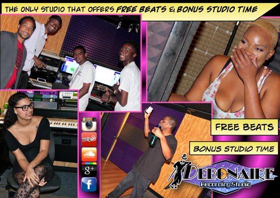 Broward's 5 star studio provides superior recording services in a professional environment. DebonaireMusic.com